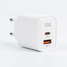Philips หัวชาร์จ รุ่น PD33W อะแดปเตอร์ 2 พอร์ต GaN - สี White
