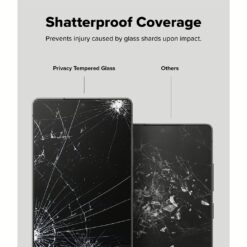 Ringke รุ่น Easy Slide Privacy Tempered Glass - ฟิล์มกระจก Galaxy S25 Ultra (ฟิล์ม 2 แผ่น พร้อมอุปกรณ์ติดตั้ง)