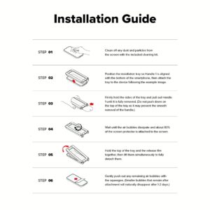 Ringke รุ่น Easy Slide Privacy Tempered Glass - ฟิล์มกระจก Galaxy S25 Ultra (ฟิล์ม 2 แผ่น พร้อมอุปกรณ์ติดตั้ง)