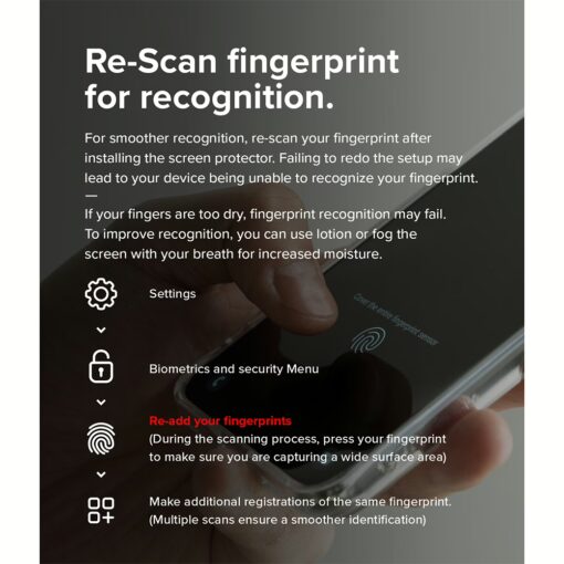 Ringke รุ่น Easy Slide Privacy Tempered Glass - ฟิล์มกระจก Galaxy S25 Ultra (ฟิล์ม 2 แผ่น พร้อมอุปกรณ์ติดตั้ง) - Image 22