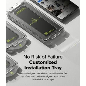 Ringke รุ่น Easy Slide Privacy Tempered Glass - ฟิล์มกระจก Galaxy S25 Ultra (ฟิล์ม 2 แผ่น พร้อมอุปกรณ์ติดตั้ง)