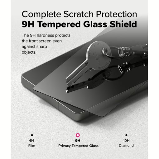 Ringke รุ่น Easy Slide Privacy Tempered Glass - ฟิล์มกระจก Galaxy S25 Ultra (ฟิล์ม 2 แผ่น พร้อมอุปกรณ์ติดตั้ง) - Image 9