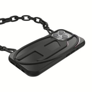 Diesel รุ่น Oval D Chain - เคส iPhone 16 Pro - สี Black
