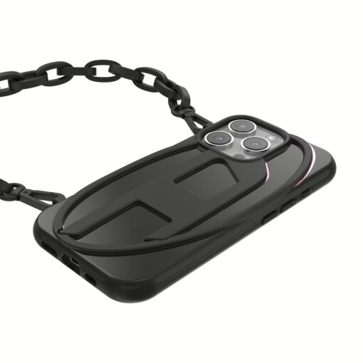 Diesel รุ่น Oval D Chain - เคส iPhone 16 Pro - สี Black - Image 10