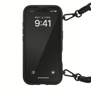 Diesel รุ่น Oval D Chain - เคส iPhone 16 Pro - สี Black
