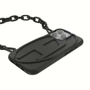 Diesel รุ่น Oval D Chain - เคส iPhone 16 Pro - สี Black