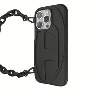 Diesel รุ่น Oval D Chain - เคส iPhone 16 Pro - สี Black