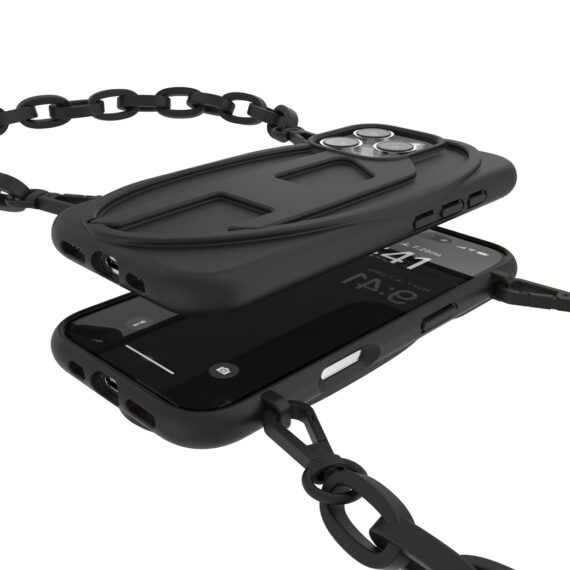 Diesel รุ่น Oval D Chain - เคส iPhone 16 Pro - สี Black - Image 9