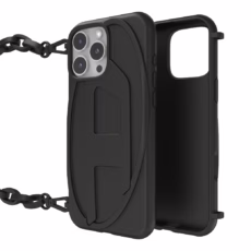 Diesel รุ่น Oval D Chain - เคส iPhone 16 Pro Max - สี Black