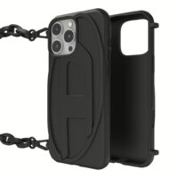 Diesel รุ่น Oval D Chain - เคส iPhone 16 Pro Max - สี Black