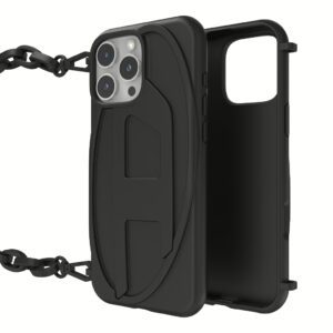 Diesel รุ่น Oval D Chain - เคส iPhone 16 Pro Max - สี Black