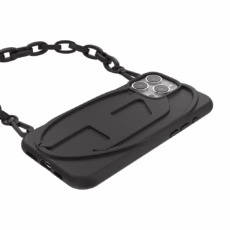 Diesel รุ่น Oval D Chain - เคส iPhone 16 Pro Max - สี Black