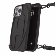 Diesel รุ่น Oval D Chain - เคส iPhone 16 Pro Max - สี Black