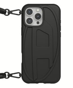 Diesel รุ่น Oval D Chain - เคส iPhone 16 Pro Max - สี Black