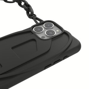 Diesel รุ่น Oval D Chain - เคส iPhone 16 Pro Max - สี Black