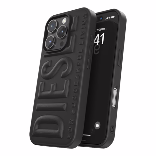 Diesel รุ่น 3D Biscotto - เคส iPhone 16 Pro - สี Black