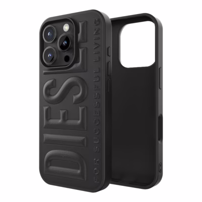 Diesel รุ่น 3D Biscotto - เคส iPhone 16 Pro Max - สี Black