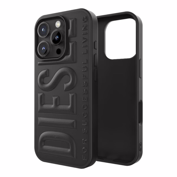 Diesel รุ่น 3D Biscotto - เคส iPhone 16 Pro Max - สี Black