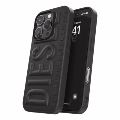 Diesel รุ่น 3D Biscotto - เคส iPhone 16 Pro Max - สี Black