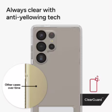 Zagg รุ่น Crystal Palace Kickstand - เคส Galaxy S25 Ultra - สี Clear