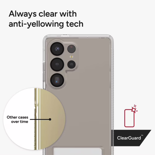 Zagg รุ่น Crystal Palace Kickstand - เคส Galaxy S25 Ultra - สี Clear