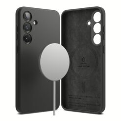 Ringke รุ่น Silicone Magnetic - เคส Galaxy S25 - สี Black