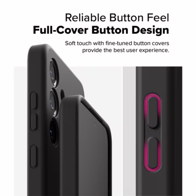 Ringke รุ่น Silicone Magnetic - เคส Galaxy S25 - สี Black