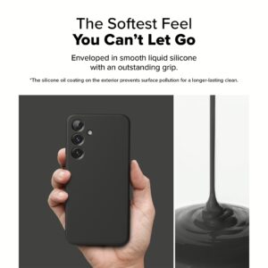 Ringke รุ่น Silicone Magnetic - เคส Galaxy S25 - สี Black