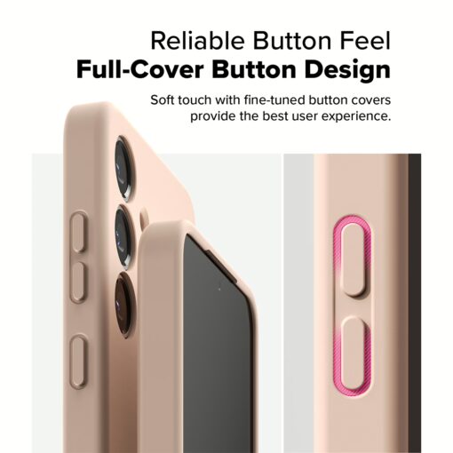 Ringke รุ่น Silicone Magnetic - เคส Galaxy S25 - สี Pink Sand - Image 11