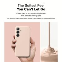 Ringke รุ่น Silicone Magnetic - เคส Galaxy S25 - สี Pink Sand