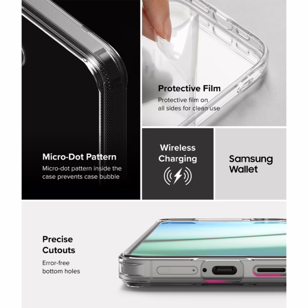 Ringke รุ่น Fusion - เคส Galaxy S25 Plus - สี Clear