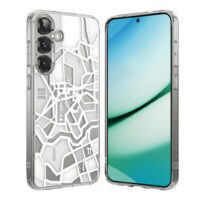 Ringke รุ่น Fusion Design - เคส Galaxy S25 Plus - สี Seoul Map White