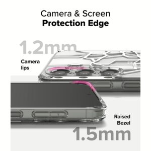 Ringke รุ่น Fusion Design - เคส Galaxy S25 Plus - สี Seoul Map White