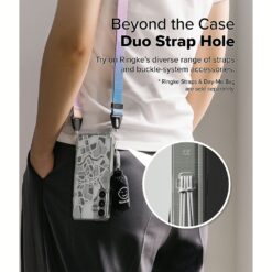 Ringke รุ่น Fusion Design - เคส Galaxy S25 Plus - สี Seoul Map White