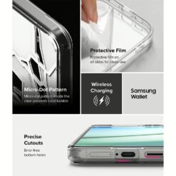 Ringke รุ่น Fusion Design - เคส Galaxy S25 Plus - สี Seoul Map White