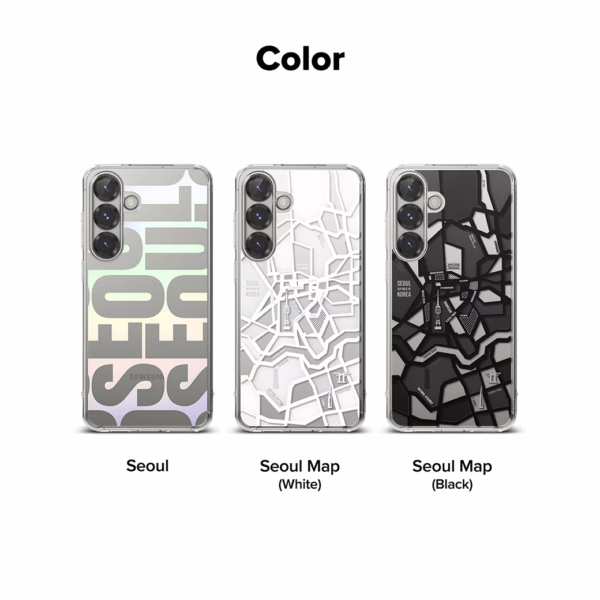 Ringke รุ่น Fusion Design - เคส Galaxy S25 Plus - สี Seoul Map White