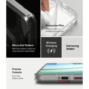 Ringke รุ่น Fusion Design - เคส Galaxy S25 Plus - สี Seoul Map Black