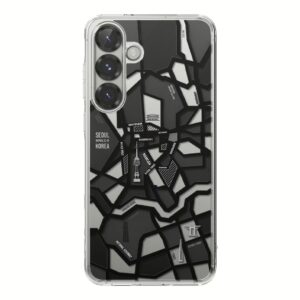 Ringke รุ่น Fusion Design - เคส Galaxy S25 Plus - สี Seoul Map Black