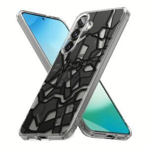 Ringke รุ่น Fusion Design - เคส Galaxy S25 Plus - สี Seoul Map Black