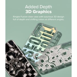 Ringke รุ่น Fusion Design - เคส Galaxy S25 Plus - สี Seoul Map Black