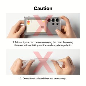 Ringke รุ่น Fusion Card - เคส Galaxy S25 Plus - สี Clear