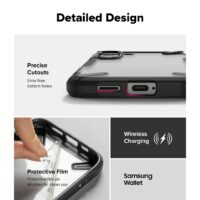 Ringke รุ่น Fusion X - เคส Galaxy S25 Plus - สี Black
