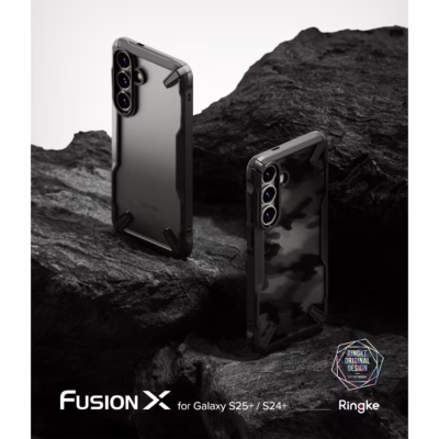 Ringke รุ่น Fusion X - เคส Galaxy S25 Plus - สี Black