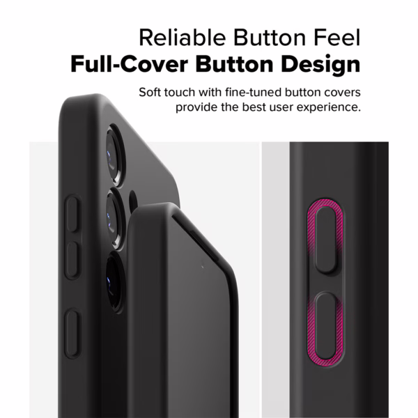 Ringke รุ่น Silicone Magnetic - เคส Galaxy S25 Plus - สี Black
