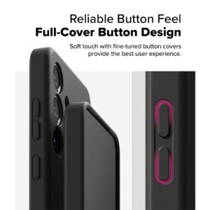 Ringke รุ่น Silicone Magnetic - เคส Galaxy S25 Plus - สี Black