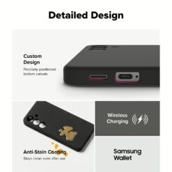 Ringke รุ่น Silicone Magnetic - เคส Galaxy S25 Plus - สี Black