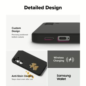 Ringke รุ่น Silicone Magnetic - เคส Galaxy S25 Plus - สี Black