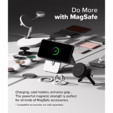 Ringke รุ่น Silicone Magnetic - เคส Galaxy S25 Plus - สี Black