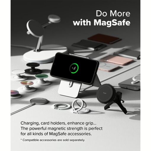 Ringke รุ่น Silicone Magnetic - เคส Galaxy S25 Plus - สี Black - Image 7