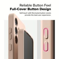 Ringke รุ่น Silicone Magnetic - เคส Galaxy S25 Plus - สี Pink Sand